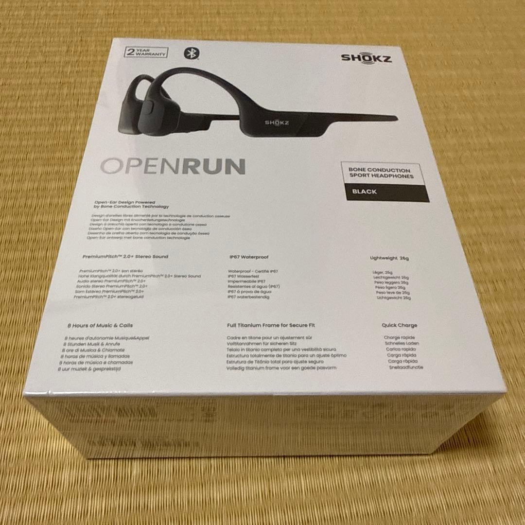 新品未開封 Shokz Openrun 骨伝導 ブラック