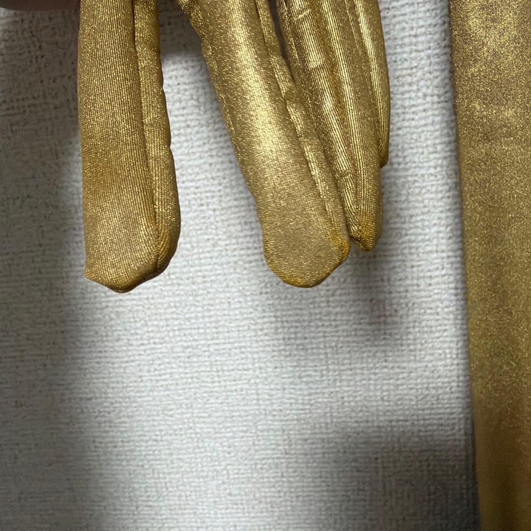 ゼンタイ　全身タイツ　ゴールド
