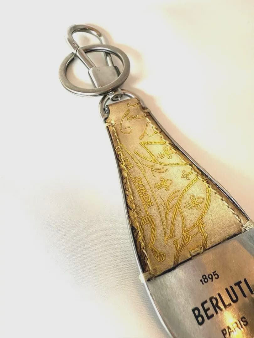 BERLUTI ベルルッティ　フルスクリットレザー　シューホーンキーリング