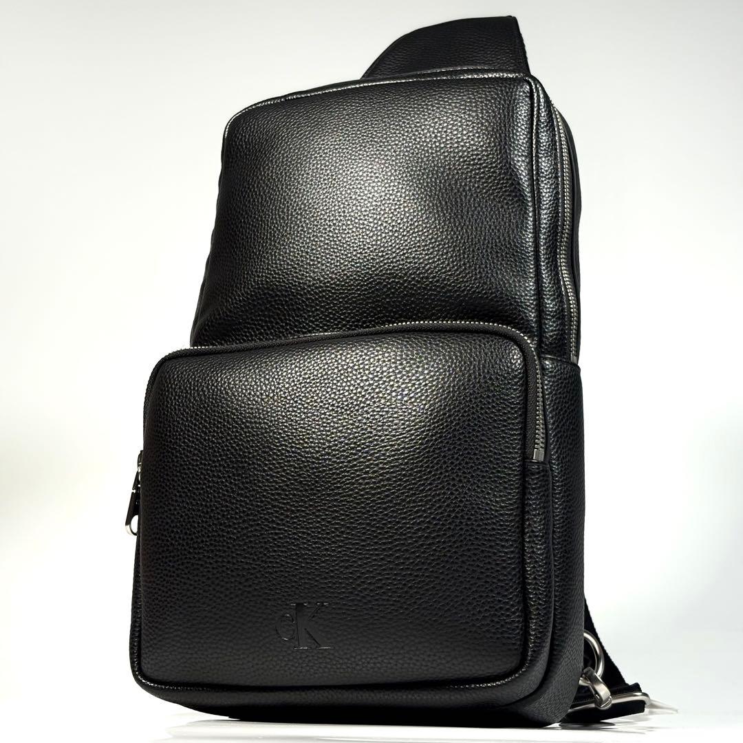 【新品未使用】カルバンクライン ボディバッグ ワンショルダーバッグ ブラック