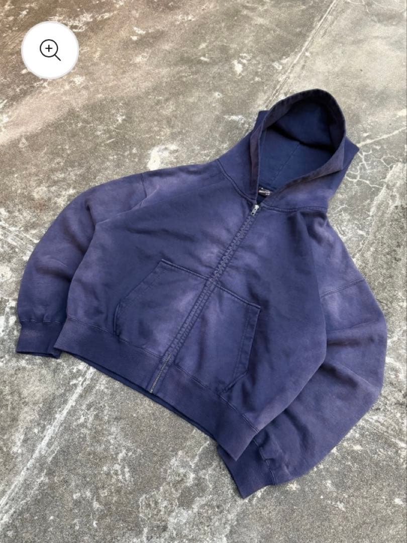 トップス BELVET Sun-Faded Zip Hoodie