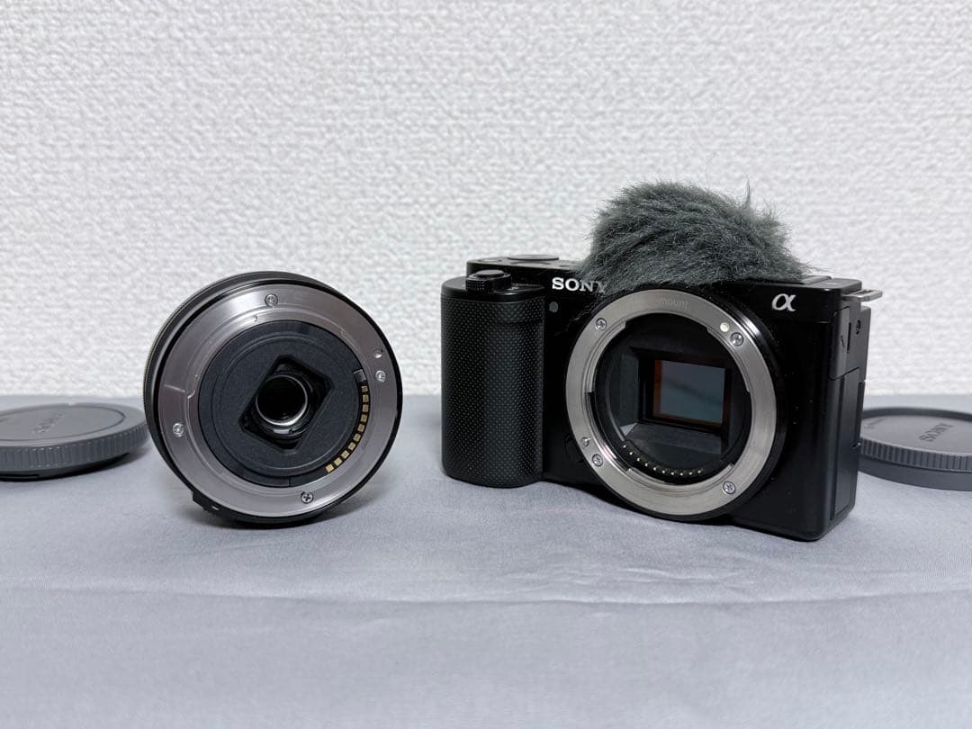SONY ZV-E10 純正バッテリー3個ズームレンズキット