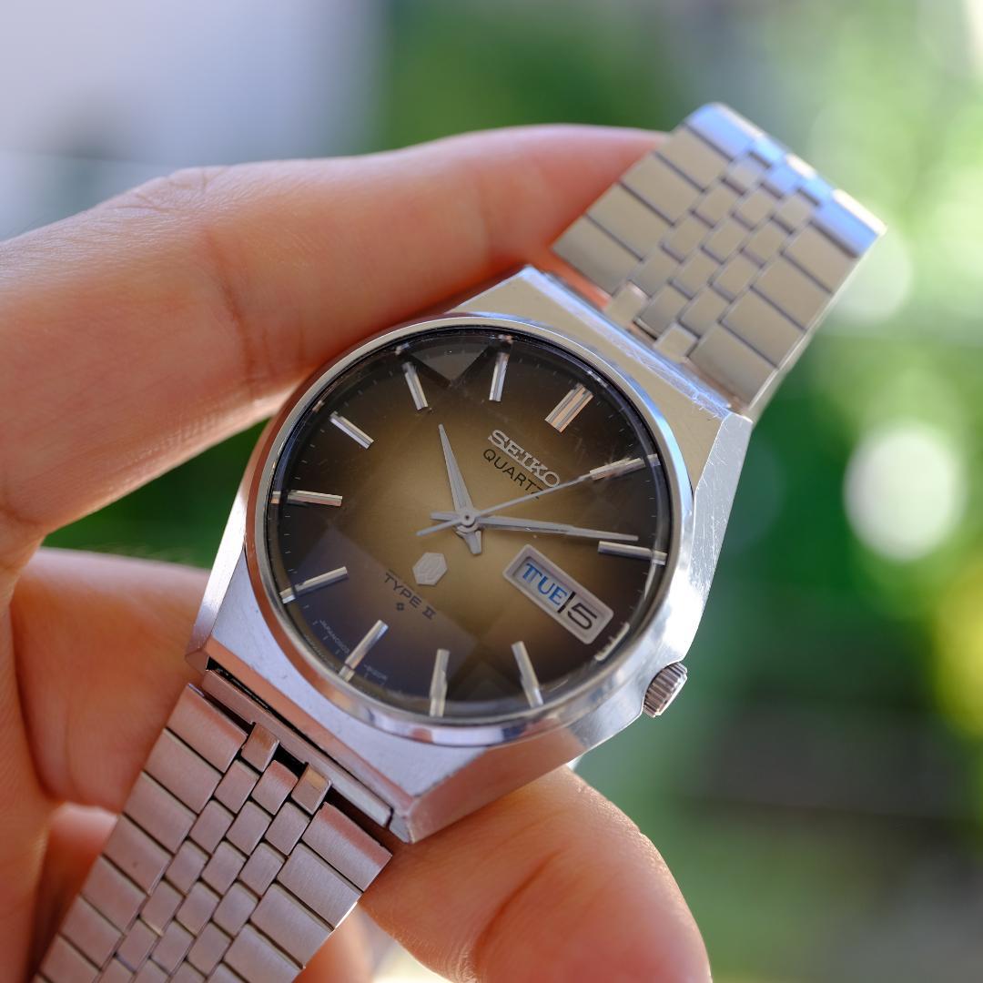 [稼働] SEIKO TYPE II 1976 ケース37mm 新規電池