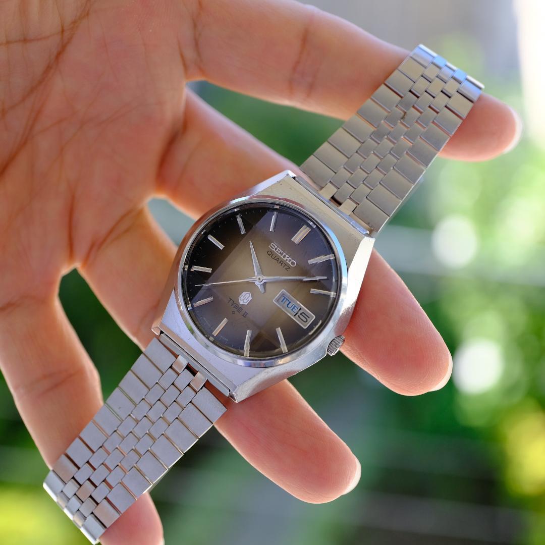 [稼働] SEIKO TYPE II 1976 ケース37mm 新規電池