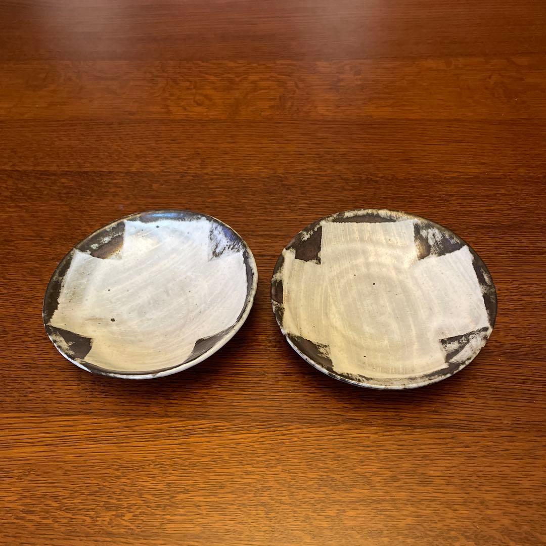 小野哲平さん クロス皿　2枚 直径15.5cm