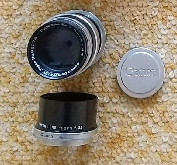 レンズ Canon 100mm f3.5