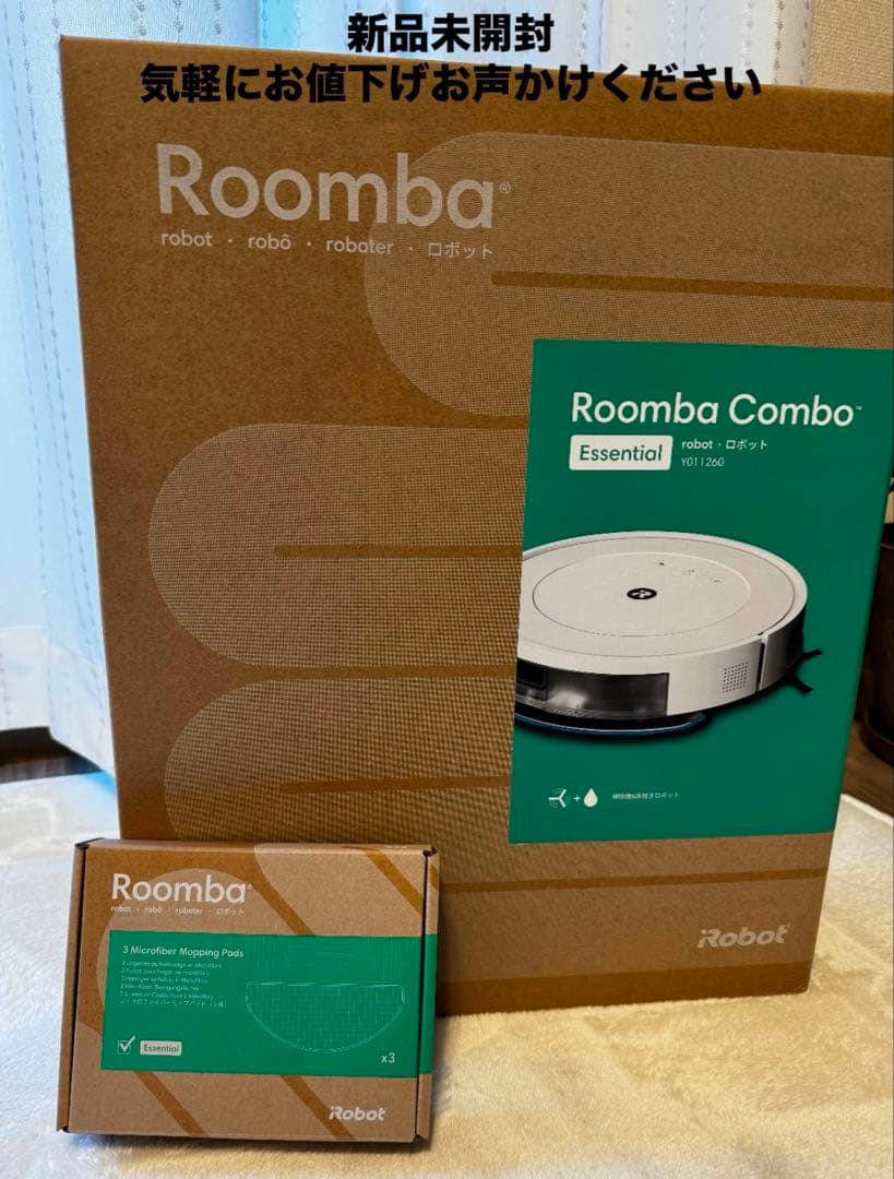 新品Roomba Combo Y011260ロボット掃除機