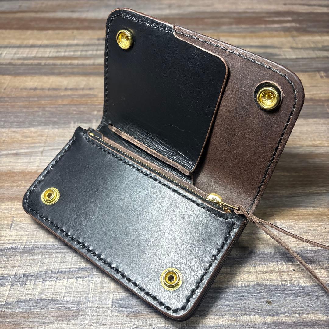 【花鈴】ミドルトラッカーウォレット (茶芯)