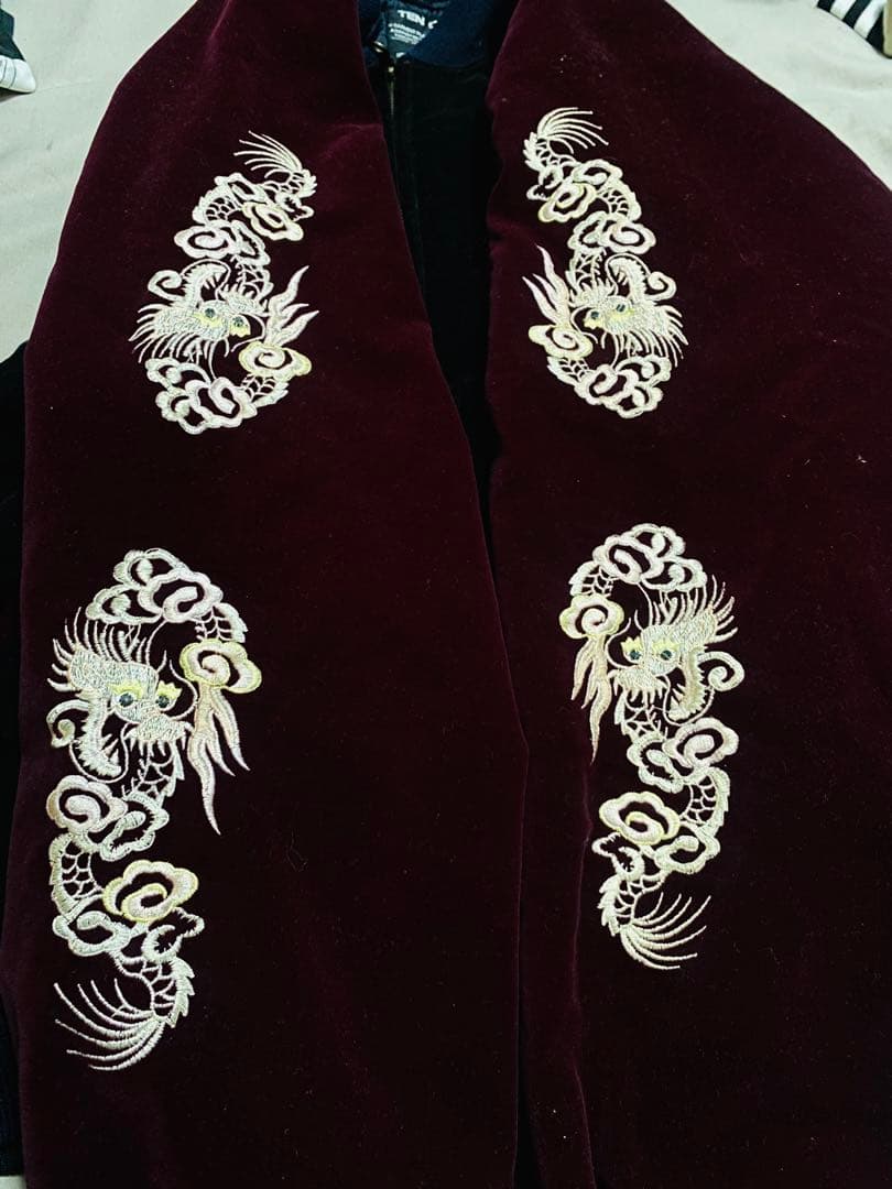 TEN CARAT US 美品 別珍 日本 スカジャン 龍限定 unisex 珍