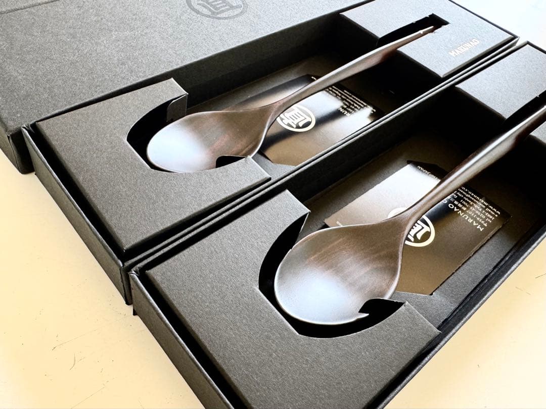 MARUNAO オペラ スプーン170 黒檀 2本セット