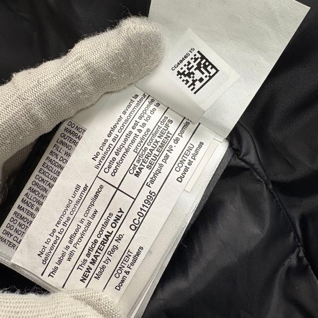 未使用級！カナダグース　最高峰ブラックレーベル　シェルバーンパーカダウン ファー