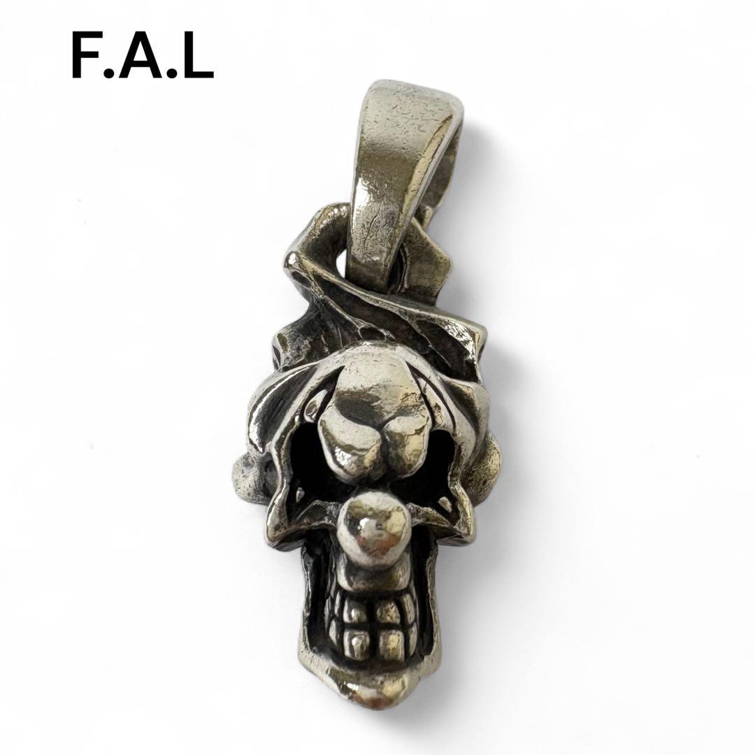 F.A.L ピエロ　スカル　ペンダント　シルバー925ネックレス　レア