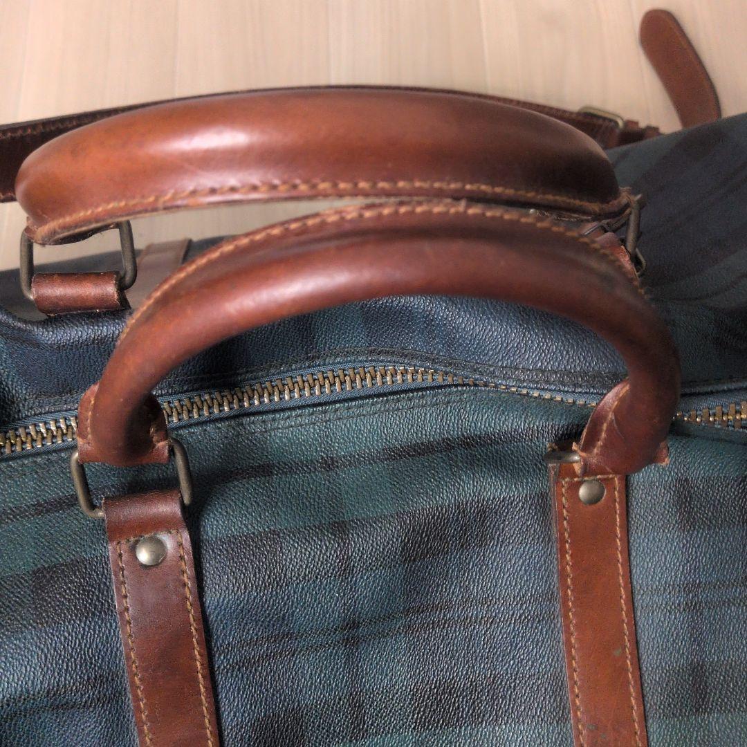 ラルフローレン ポロ チェック ボストンバッグ ショルダーバッグ