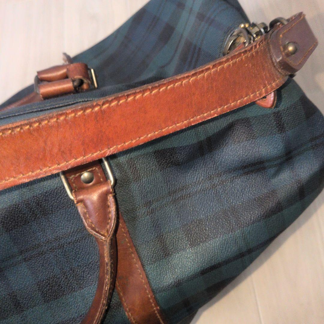 ラルフローレン ポロ チェック ボストンバッグ ショルダーバッグ