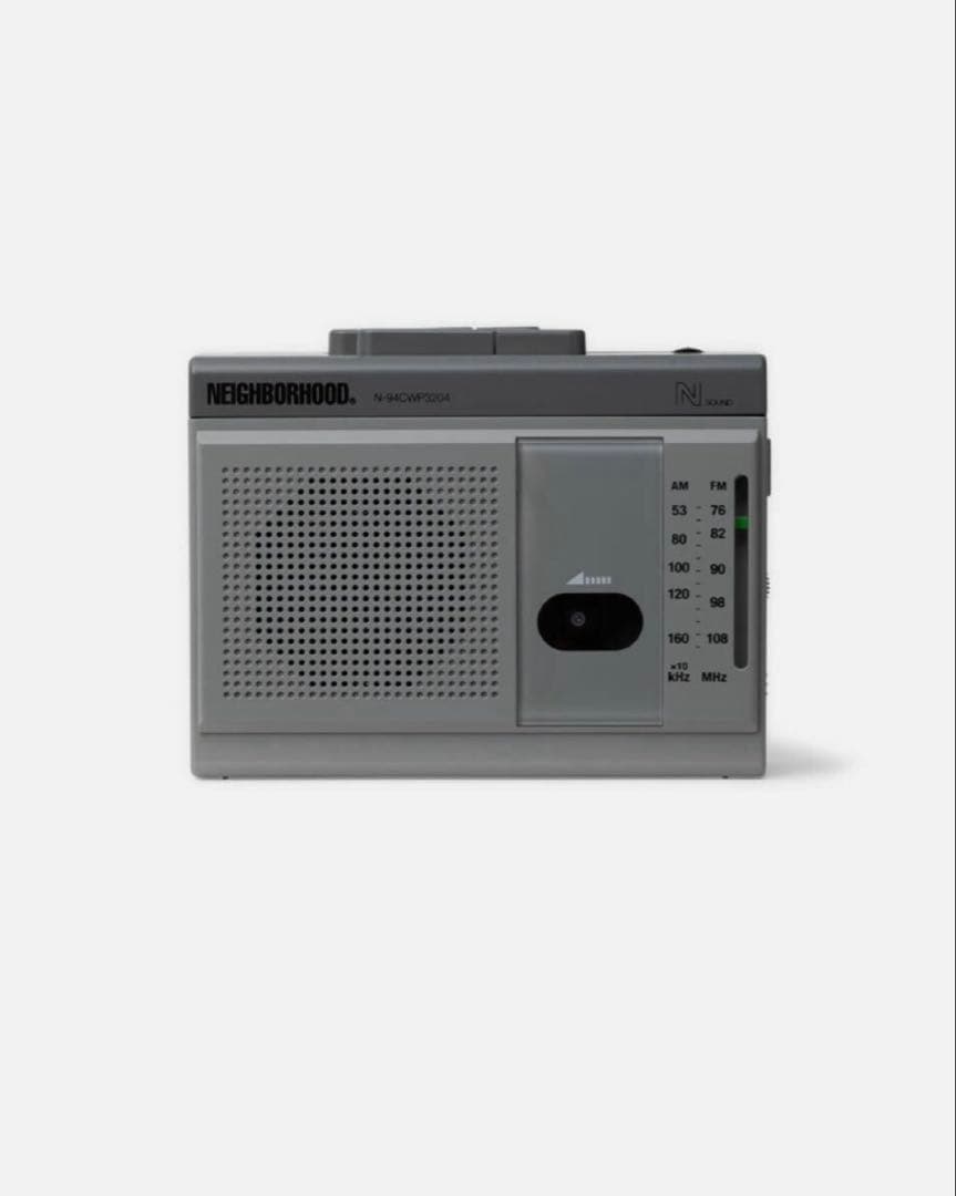 NEIGHBORHOOD MINI BOOMBOX グレー ラジオ カセット