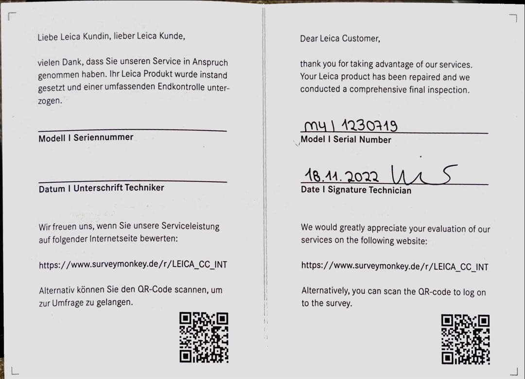 美品 Leica M4 2022年ドイツにてOH済み 元シルバー