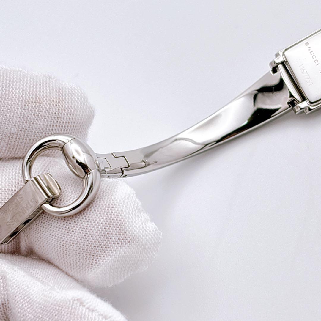 【美品・電池新品】GUCCI 109 ピンク シェル ダイヤ レディース