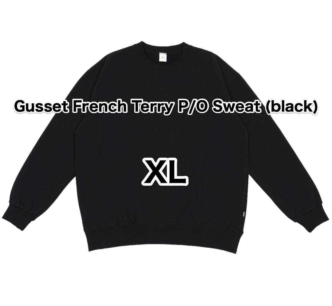 Ovy Gusset French Terry P/O Sweat (黒) XL