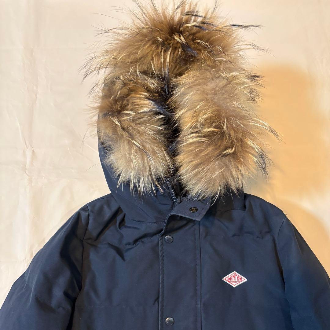 DANTON レディースロングダウン ネイビー 36