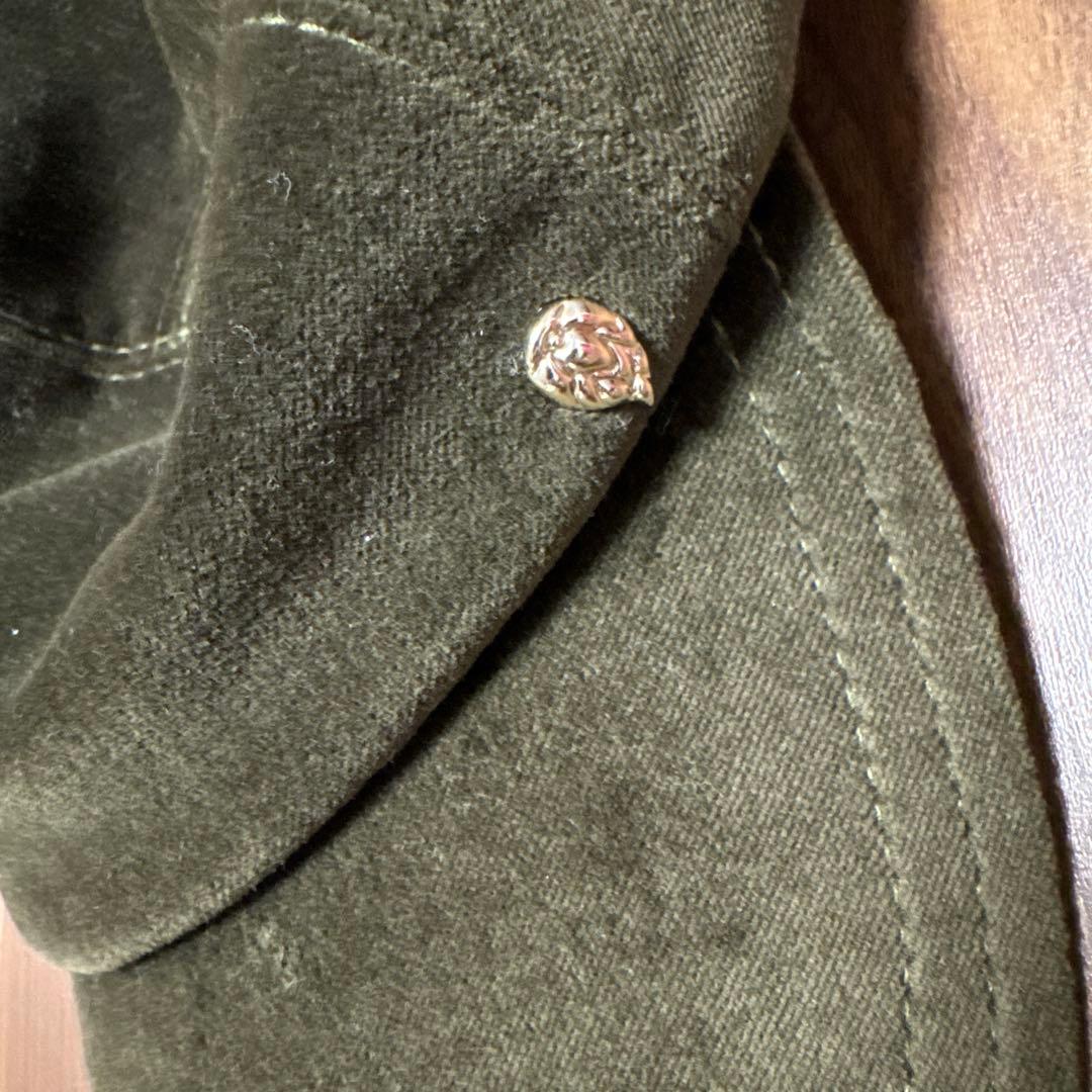 ヘレンカミンスキー ベロア調　キャップ　カーキ　ダークグリーン　未使用