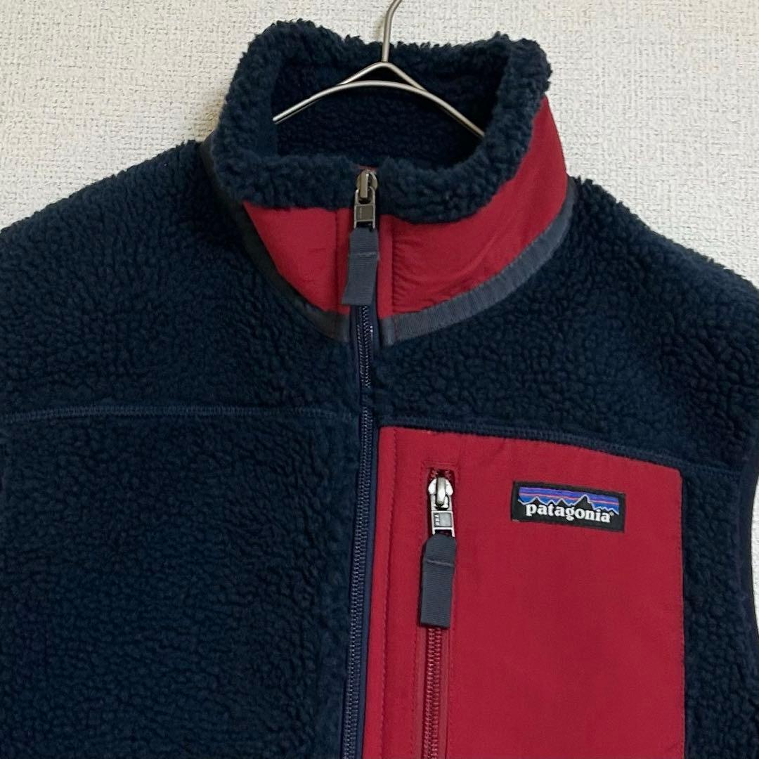 【XXS】美品 パタゴニア クラシック レトロX ベスト ネイビー レッド