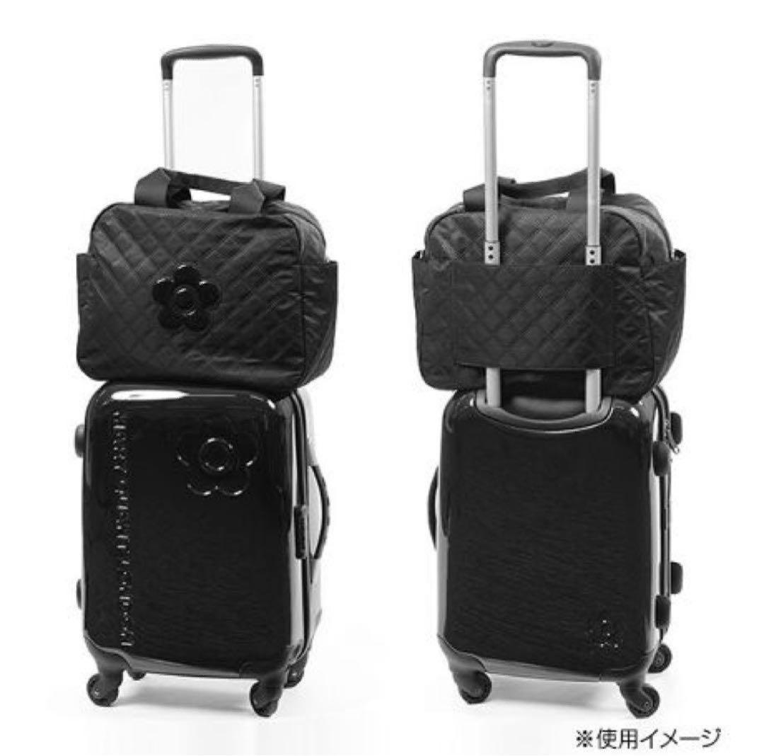 美品　マリークワント　ピンソニックキルトデイジー ライトボストンバッグ 黒