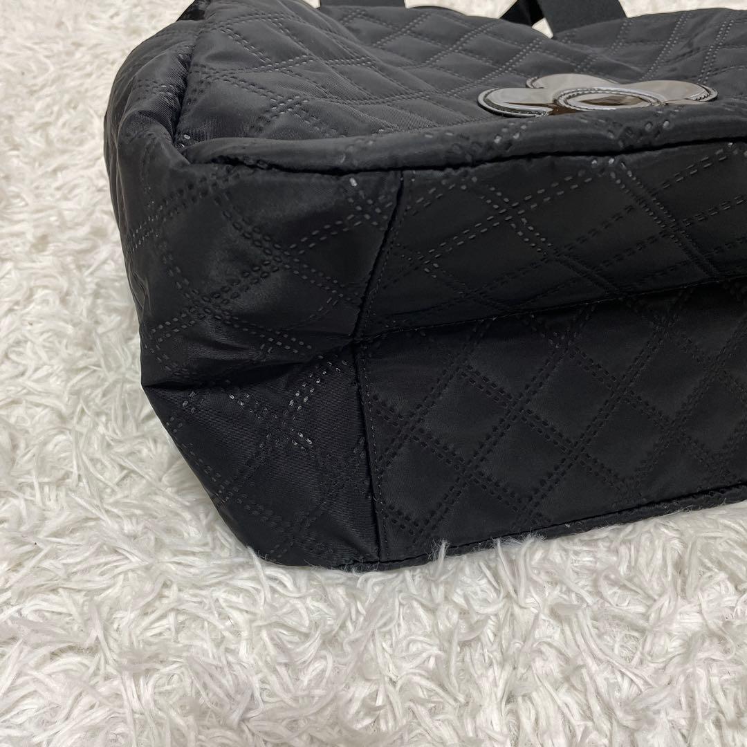 美品　マリークワント　ピンソニックキルトデイジー ライトボストンバッグ 黒