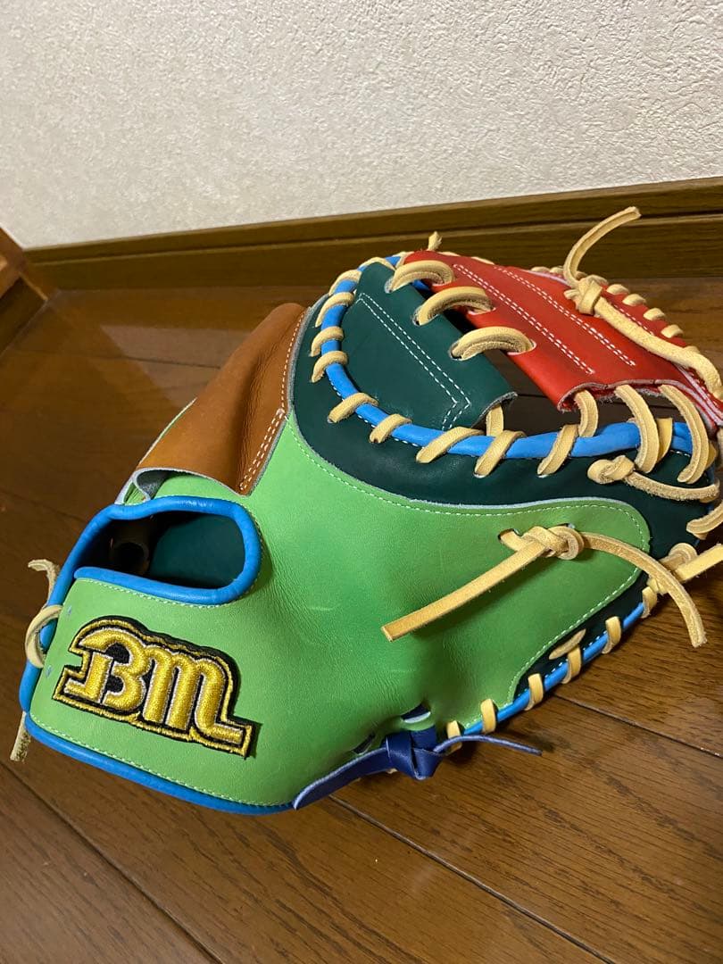 BM（ベースマン）軟式キャッチャーミット　多色デザイン
