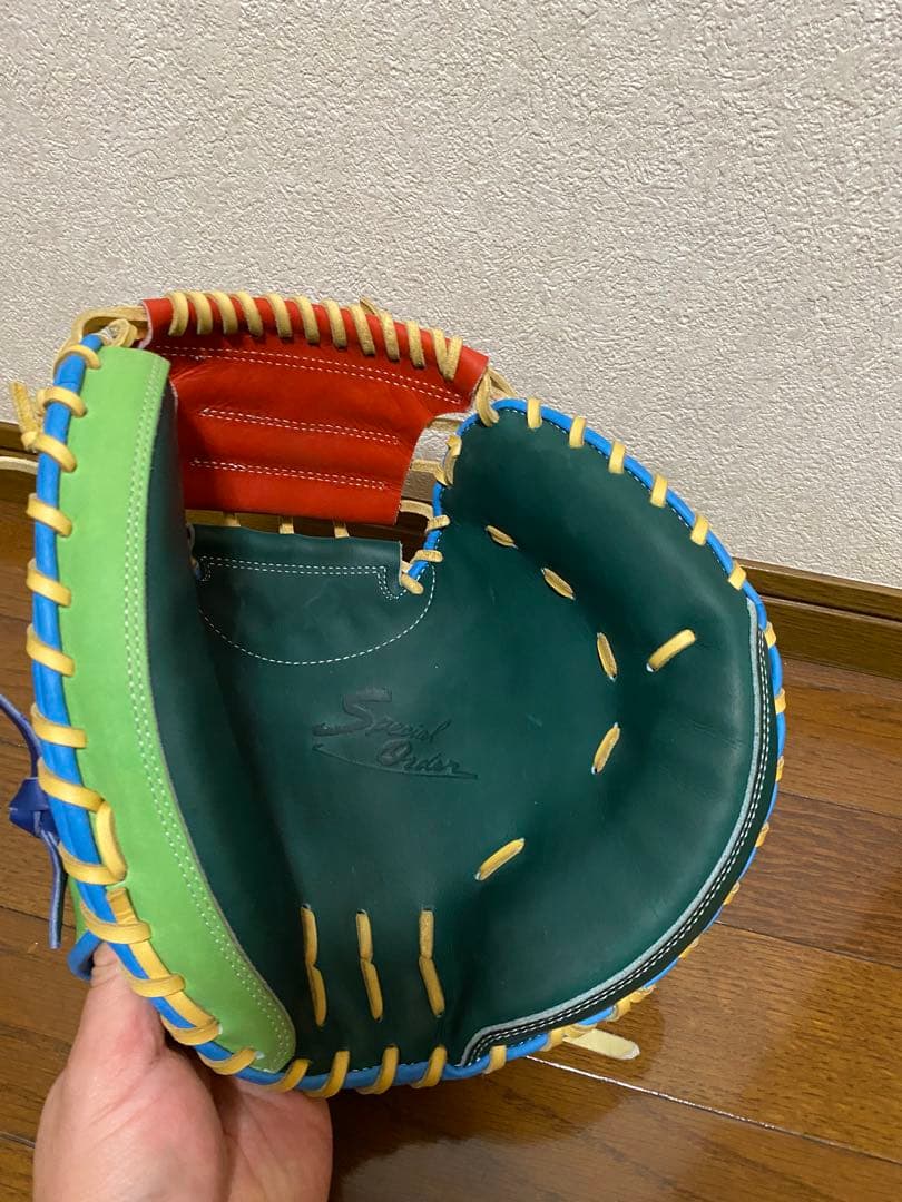 BM（ベースマン）軟式キャッチャーミット　多色デザイン