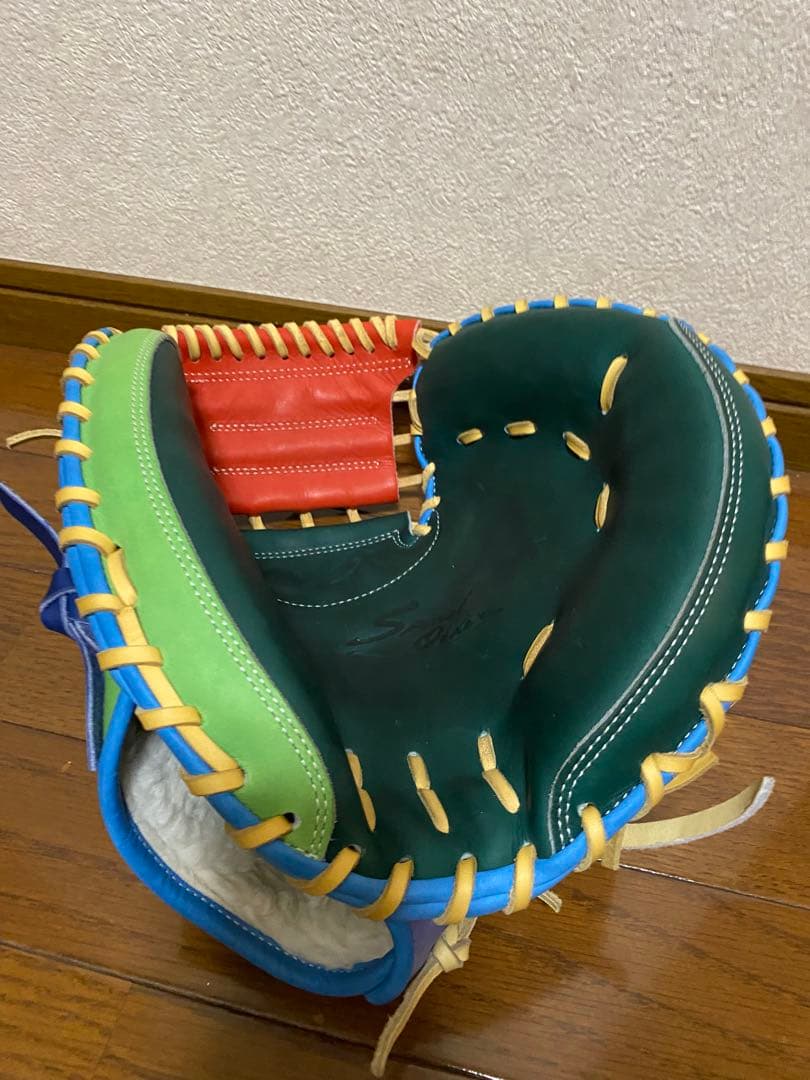 BM（ベースマン）軟式キャッチャーミット　多色デザイン