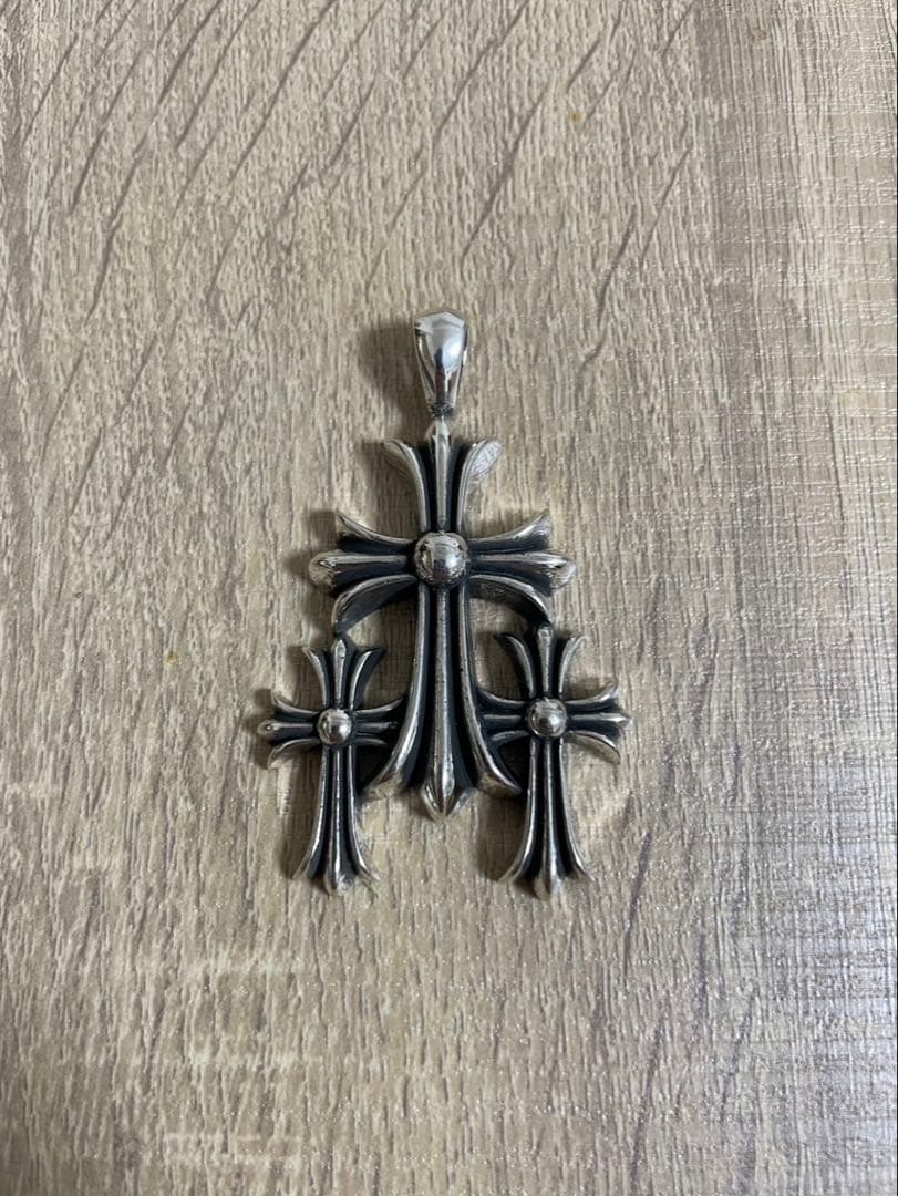 クロスペンダント トリプルクロス クロスチャーム シルバー925