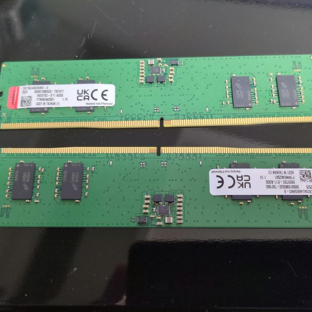 Kingston DDR5-5600 2×8GB(16GB)メモリ新品未使用