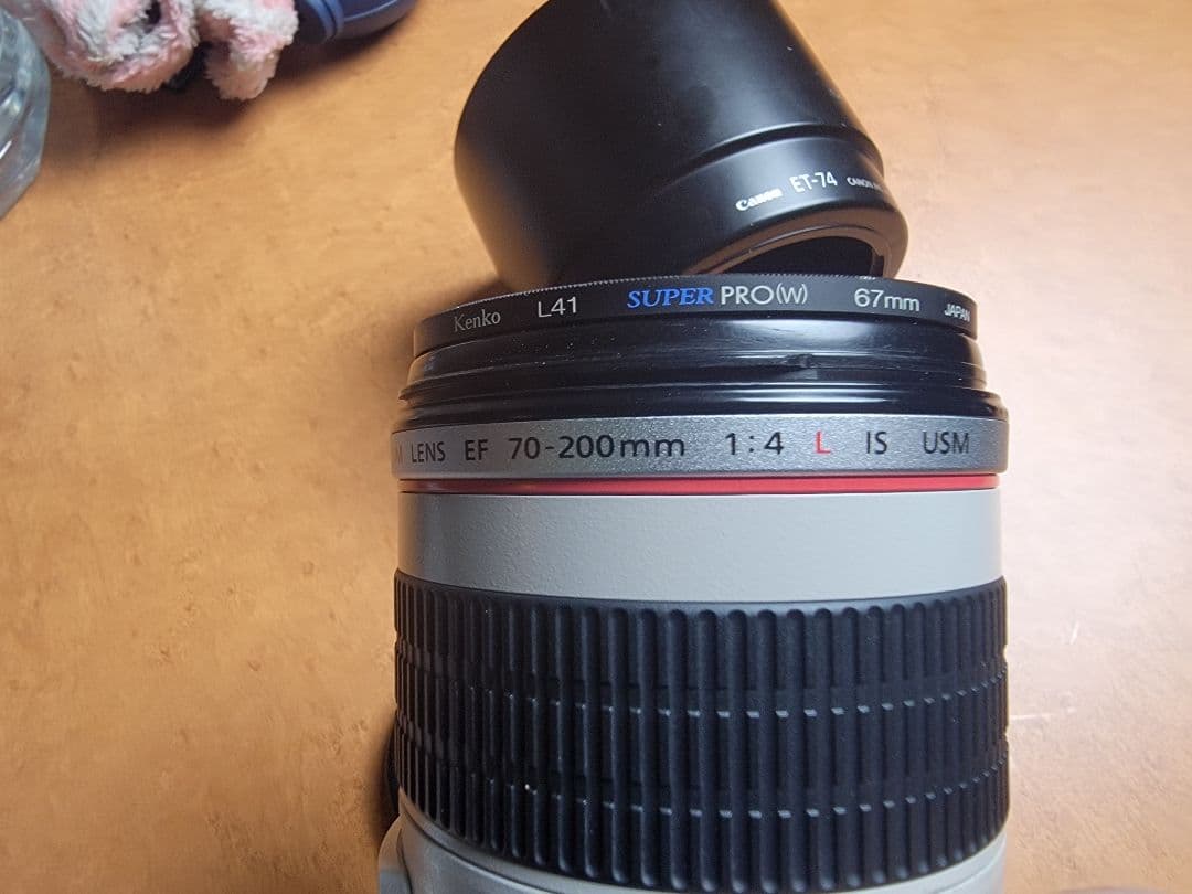 Canon EF 70-200mm F4L IS USM + 保護フィルター付き