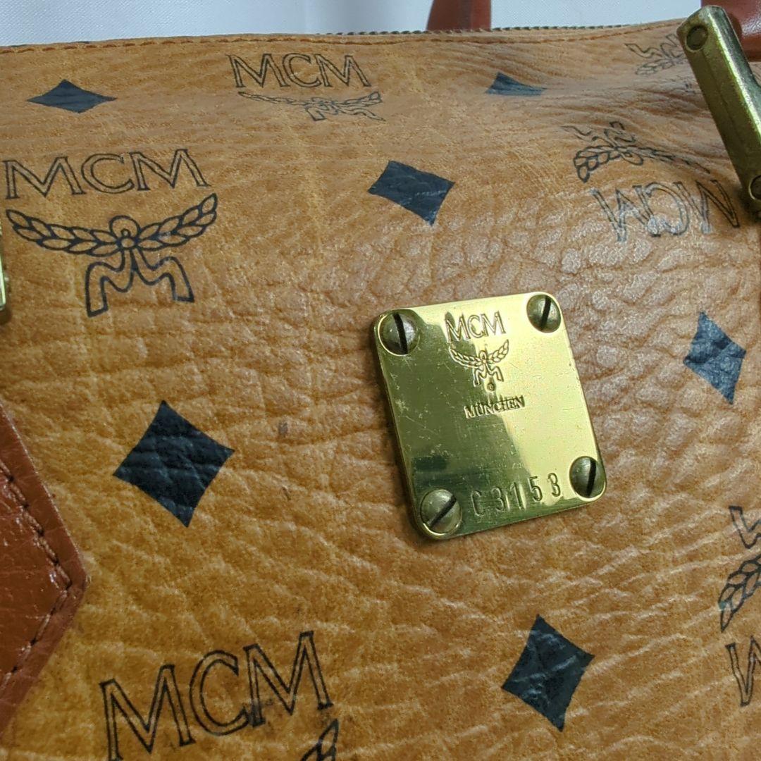 【良品】MCM エムシーエム ヴィセトス ショルダー ミニボストンバッグ