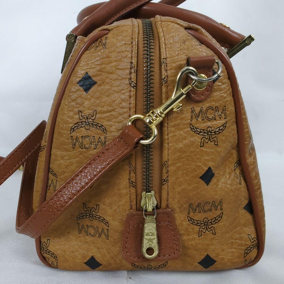 【良品】MCM エムシーエム ヴィセトス ショルダー ミニボストンバッグ