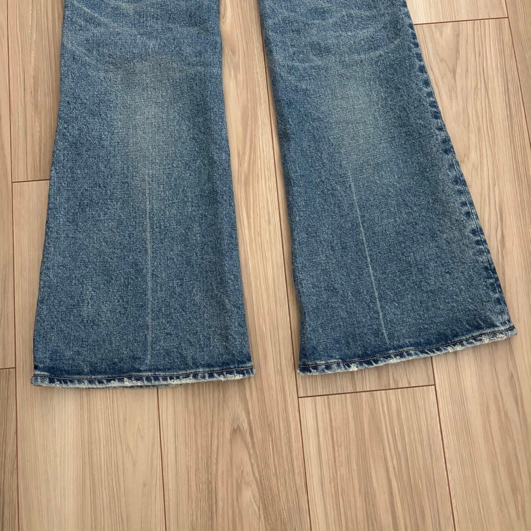 MOUSSY マウジー MVS FLARE フレアデニム BLUE ブルー 22