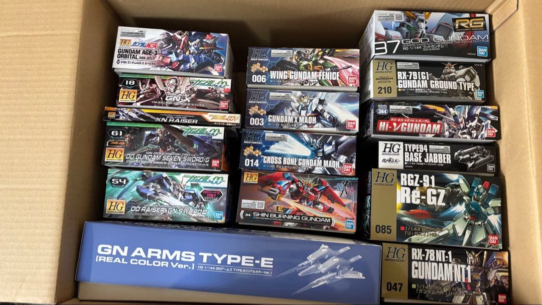 ガンプラ16個セット【HG/RG/BB】