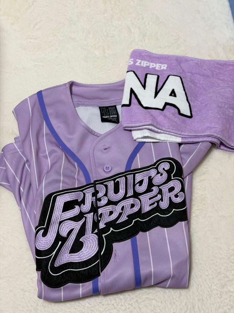 フルーツジッパー FRUITS ZIPPER 仲川瑠夏 ユニフォーム タオル