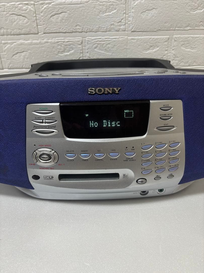 【MDLP対応】SONY　完動品　ZS-M37　CD/MDラジオ　リモコン付き