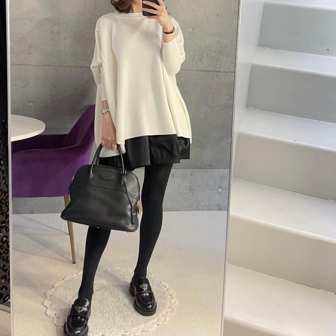 新品タグ付き　オブリ　ニット　オフホワイト　ドルチェ