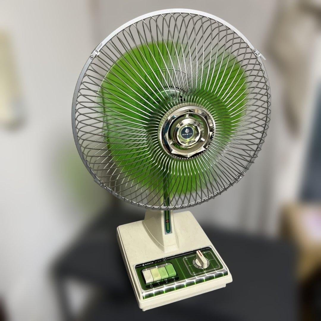 レアなグリーン　SANYO EF-6JB 家庭用扇風機