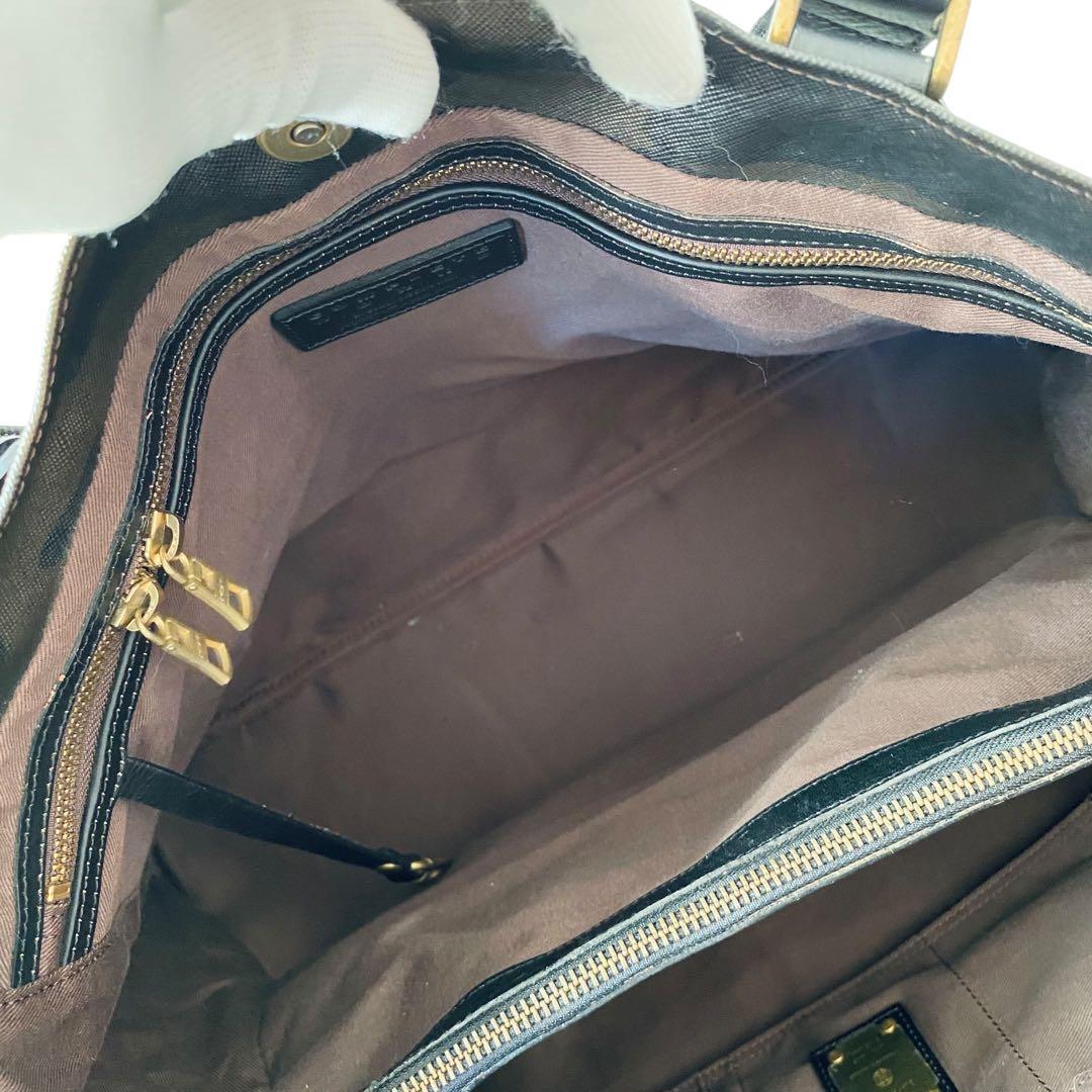 masterpiece マスターピース【美品】PVC＆レザー トートバッグ