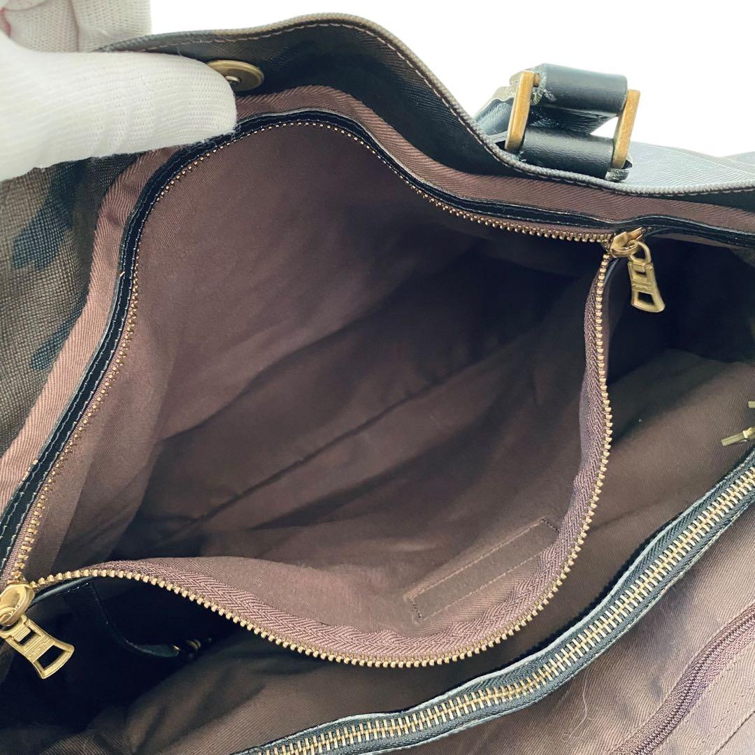 masterpiece マスターピース【美品】PVC＆レザー トートバッグ