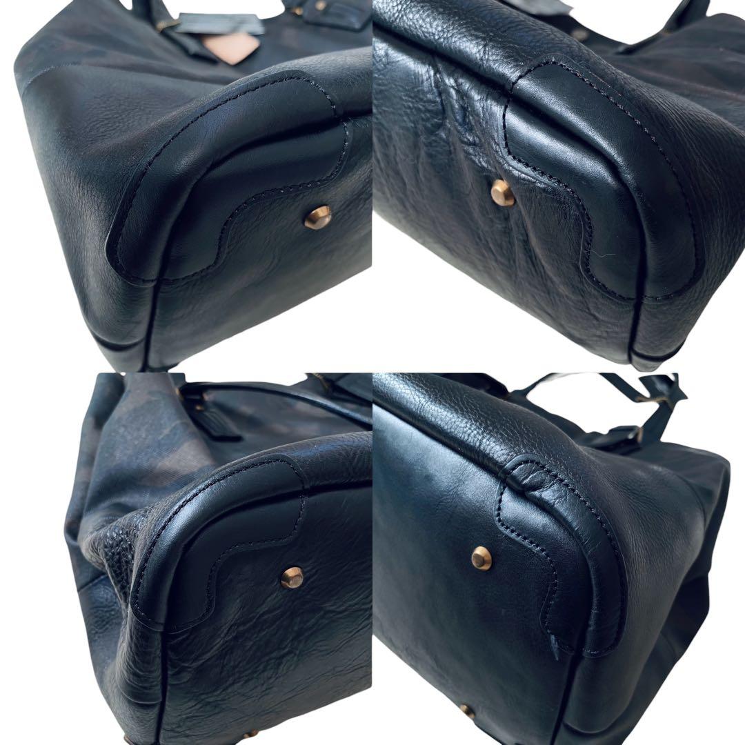 masterpiece マスターピース【美品】PVC＆レザー トートバッグ