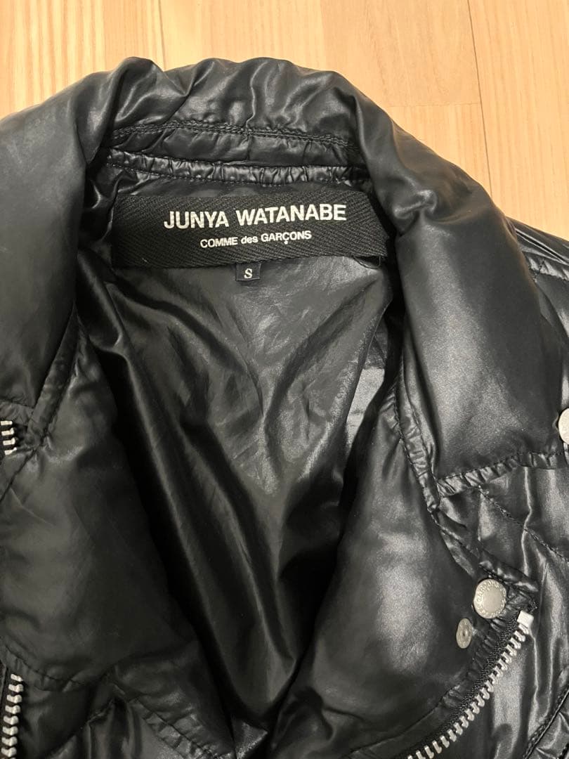 激レア希少JUNYA WATANABEライダースダウンジャケットコムデギャルソン