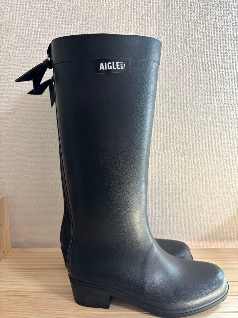 AIGLE ミリカラバーブーツ　24.5cm 現行デザイン