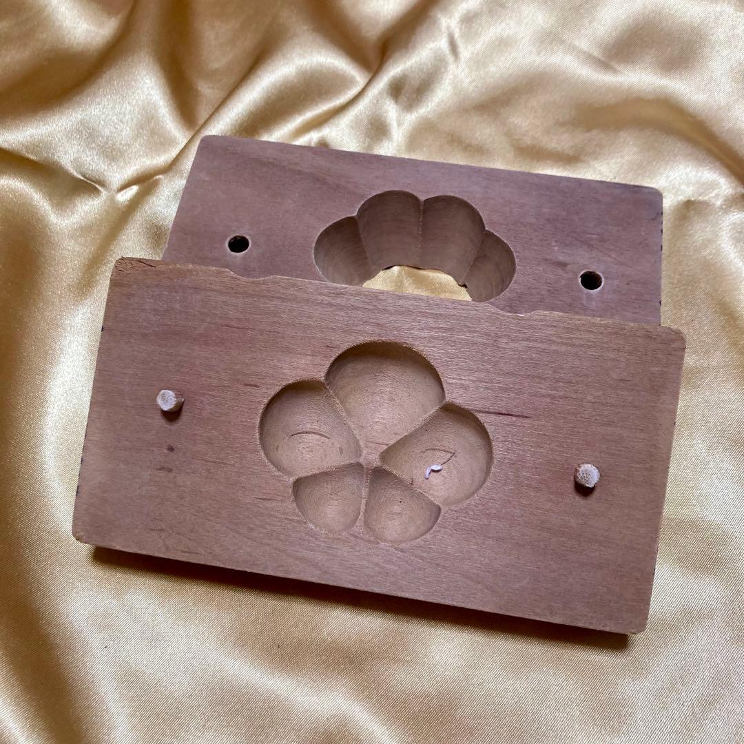 和菓子型 木製 セット　干菓子　生菓子