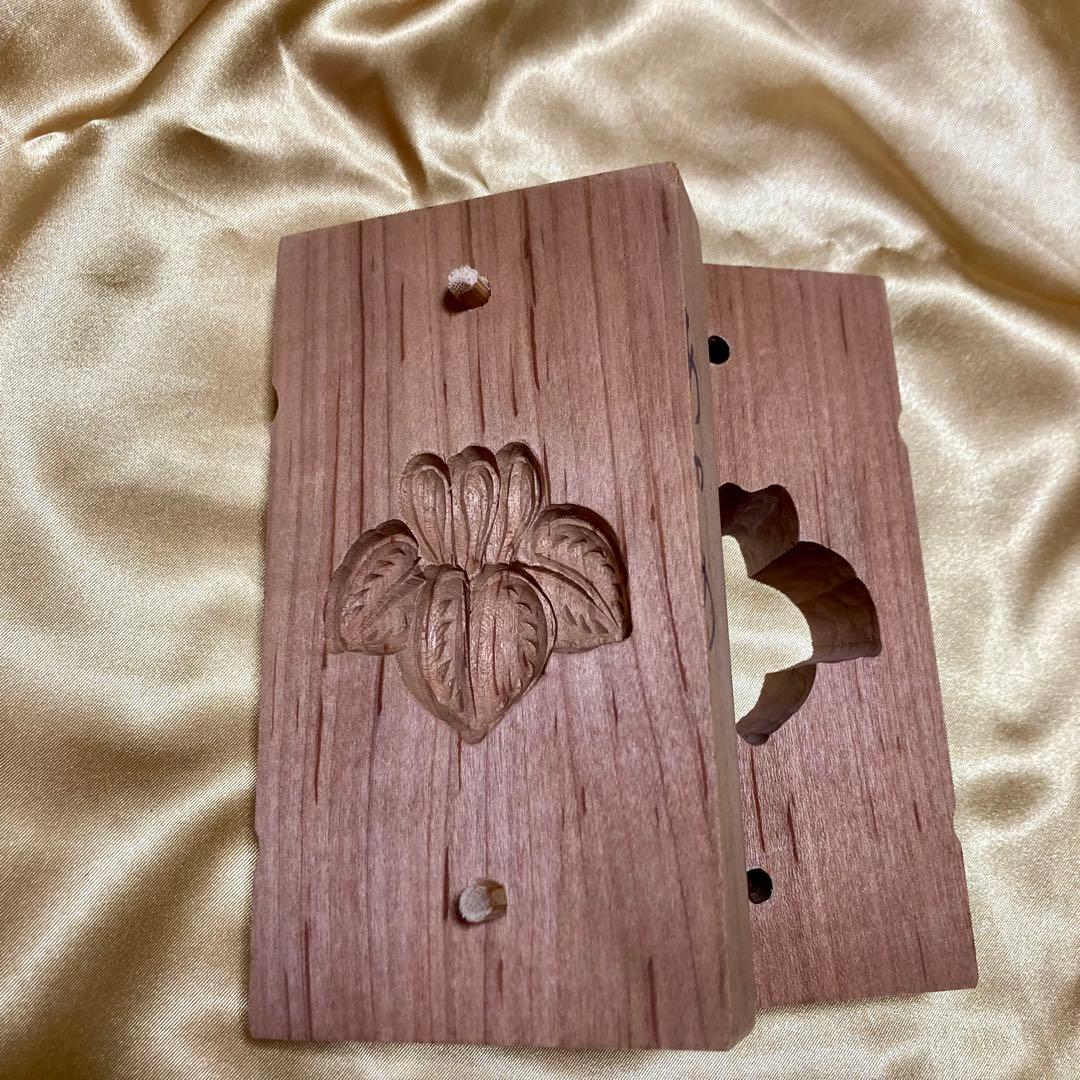 和菓子型 木製 セット　干菓子　生菓子