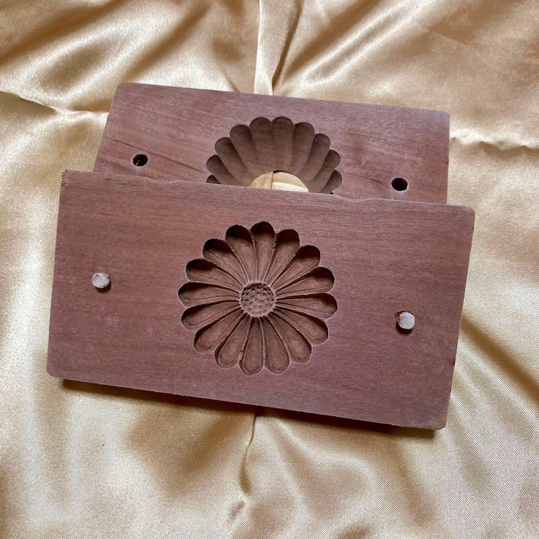 和菓子型 木製 セット　干菓子　生菓子