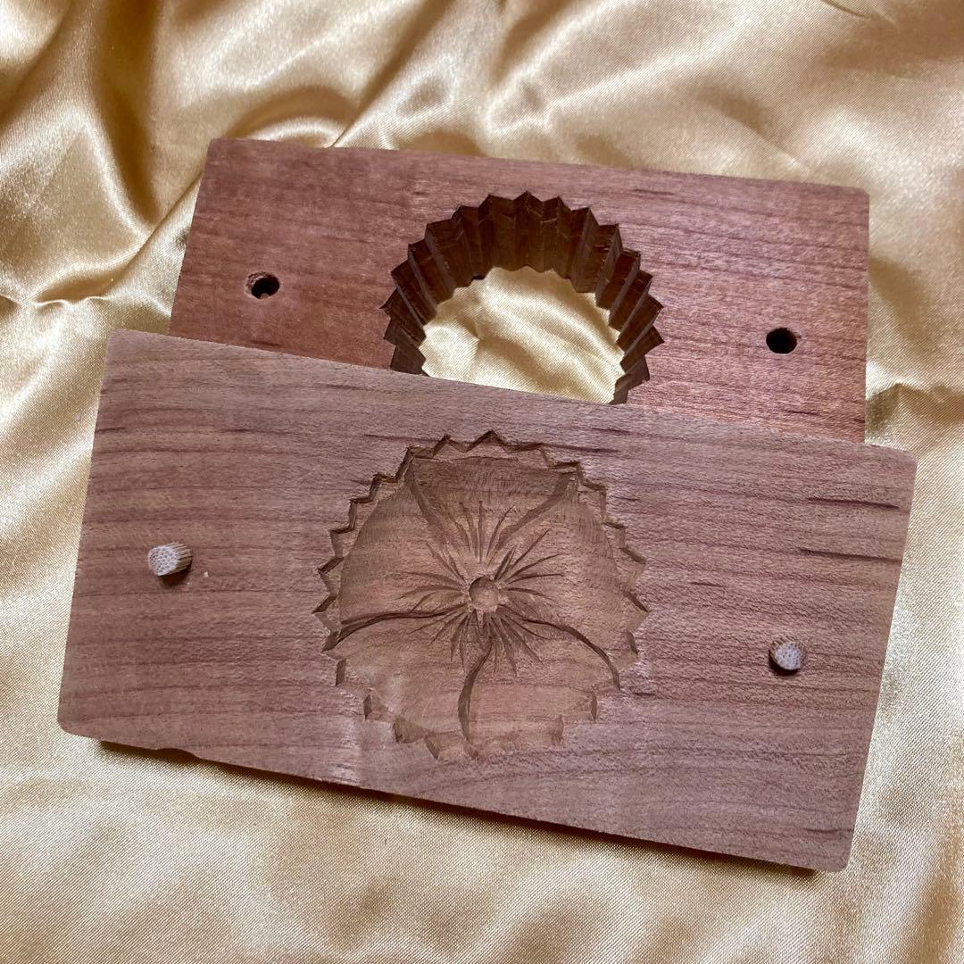 和菓子型 木製 セット　干菓子　生菓子